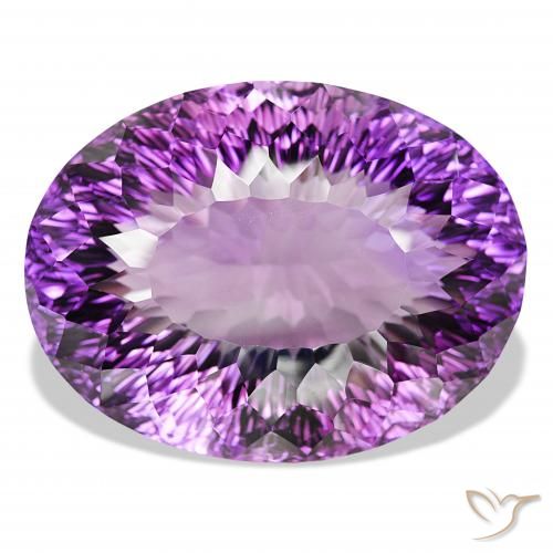 193.81ct tiefviolett Amethyst, Oval, IF
