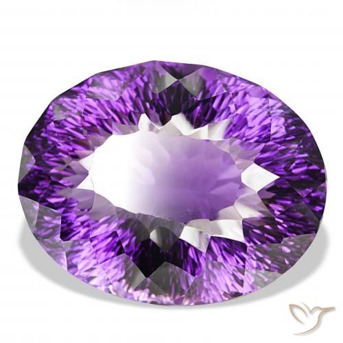 9,17 ctw natürlicher Medium Dark-Violet Amethyst, Oval, IF