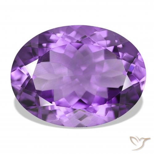 15.69ct tiefviolett Amethyst, Oval, IF