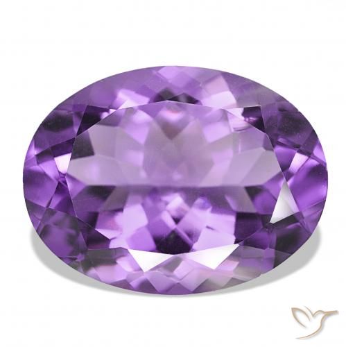 17.42ct Tiefviolettes Violett Amethyst, Oval, IF