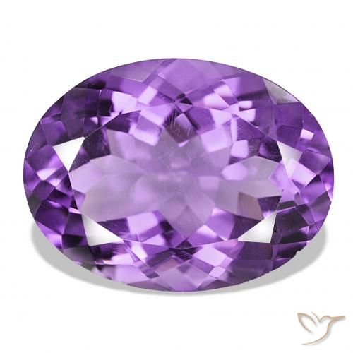 16.57ct Mittelviolett Amethyst, Oval, VS
