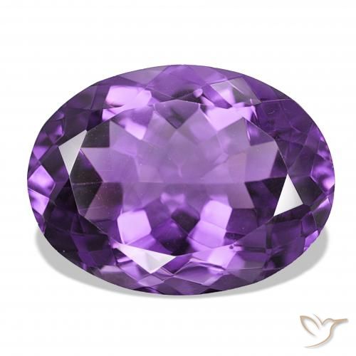 17.26ct Intensives Violett Amethyst, Oval, IF