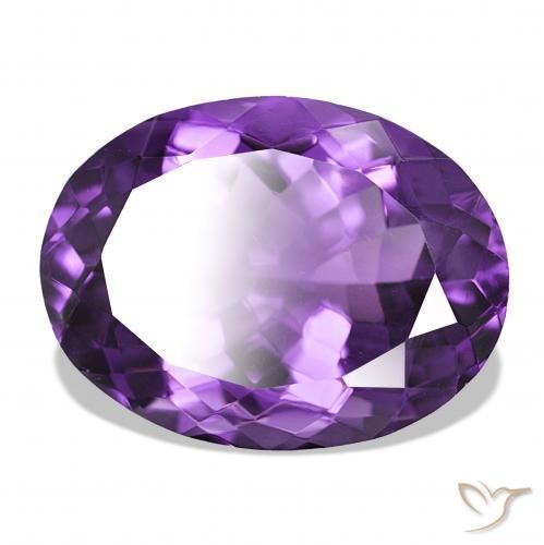 9,17 ctw natürlicher Intensives Violett Amethyst, Oval, IF
