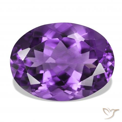 17.08ct Medium Dark-Violet Amethyst, Oval, IF