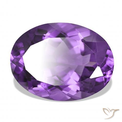9,17 ctw natürlicher Medium Dark-Violet Amethyst, Oval, IF