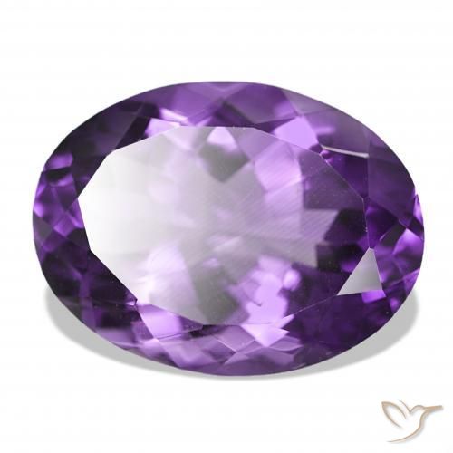 9,17 ctw natürlicher Lebhaftes Violett Amethyst, Oval, IF