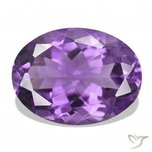 17.27ct Mittelviolett Amethyst, Oval, IF