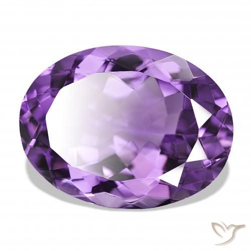 9,17 ctw natürlicher tiefviolett Amethyst, Oval, IF