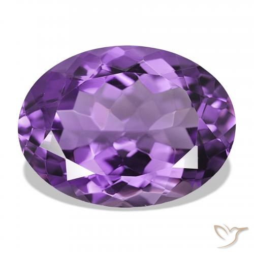 9,17 ctw natürlicher Intensives Violett Amethyst, Oval, VVS-VS