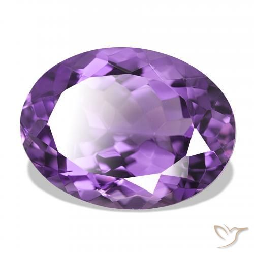 9,17 ctw natürlicher Intensives Violett Amethyst, Oval, VVS-VS