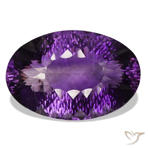 145.65ct Mittelviolett Amethyst, Oval, IF
