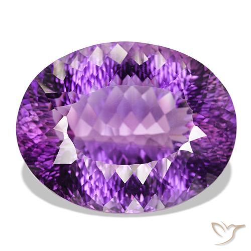 9,17 ctw natürlicher Intensives Violett Amethyst, Oval Schliff, IF