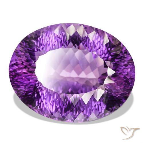 9,17 ctw natürlicher Intensives Violett Amethyst, Oval Schliff, IF
