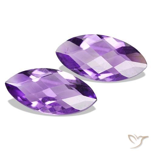 1.01 ct natürliche Lebhaftes Violett Amethyst-Edelsteine, Marquise, VS