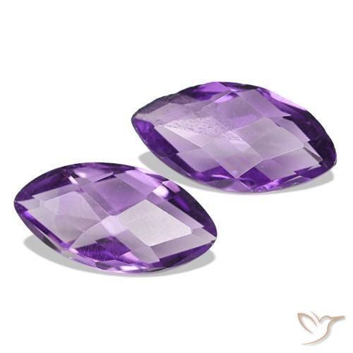 1.12 ct natürliche Mittel Violett-Rosa Amethyst-Edelsteine, Marquise, VS
