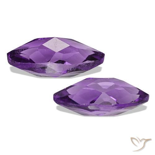 1.25 ct natürliche Mittel Violett-Rosa Amethyst-Edelsteine, Marquise, VS