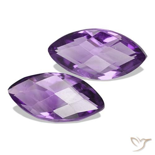 1.29 ct natürliche Medium Light Purplish-Violet Amethyst-Edelsteine, Marquise, VVS-VS