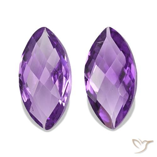 1.06ctw Medium Dark-Violet Amethyst, Marquise, VVS-VS