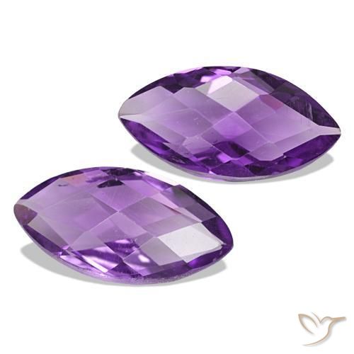 1.06 ct natürliche Medium Dark-Violet Amethyst-Edelsteine, Marquise, VVS-VS