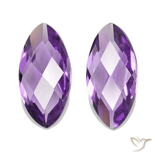 1.03ctw tiefviolett Amethyst Edelsteine, Marquise, VVS-VS