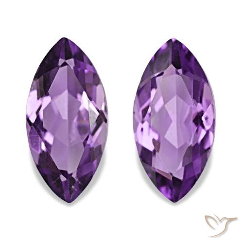 1.92 ct natürliche Mittel Violett-Rosa Amethyst-Edelsteine, Marquise, VS