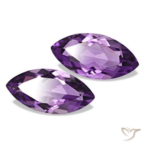 1.92 ct natürliche Mittel Violett-Rosa Amethyst-Edelsteine, Marquise, VS