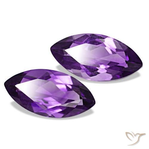 2.04 ct natürliche Lebhaftes Violett Amethyst-Edelsteine, Marquise, VS