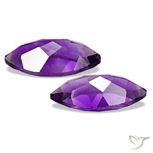 2.04 ct natürliche Lebhaftes Violett Amethyst-Edelsteine, Marquise, VS