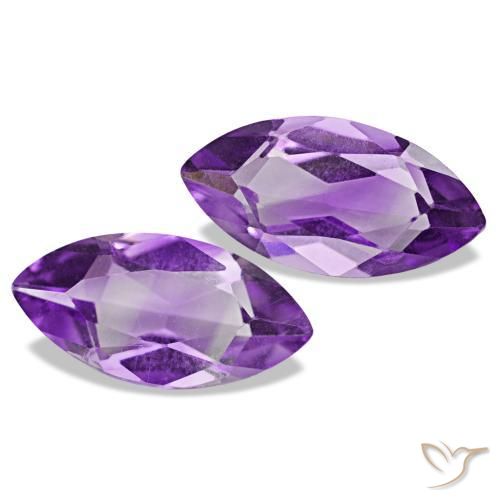 1.90 ct natürliche Mittel Violett-Rosa Amethyst-Edelsteine, Marquise, VS