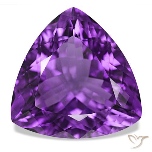 9,17 ctw natürlicher Intensives Violett Amethyst, Trillion, VVS-VS