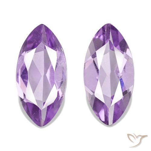 1.75 ct natürliche Medium Light Purplish-Violet Amethyst-Edelsteine, Marquise, VS
