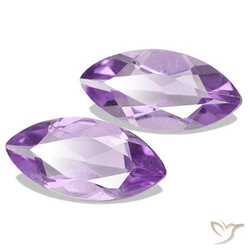 1.75 ct natürliche Medium Light Purplish-Violet Amethyst-Edelsteine, Marquise, VS