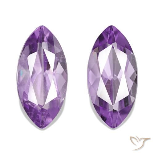 2.20 ct natürliche Hell-Mittelviolett Amethyst-Edelsteine, Marquise, VVS-VS