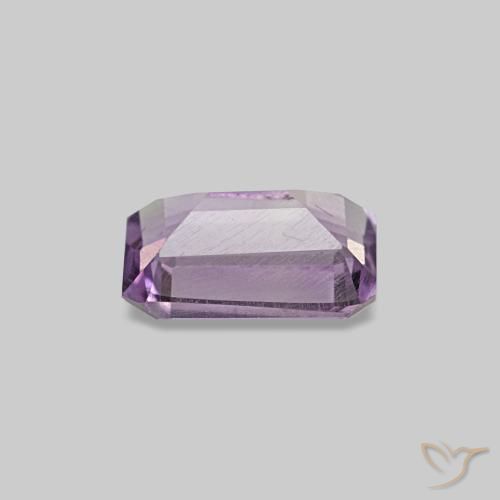 0,49 ctw natürlicher violetter Amethyst, Smaragdschliff, VS