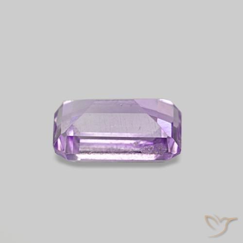 0,55 ctw natürlicher Mittelviolett Amethyst, Smaragdschliff, VS