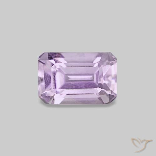 9,17 ctw natürlicher Hellrosa Violett Amethyst, Smaragdschliff, VS