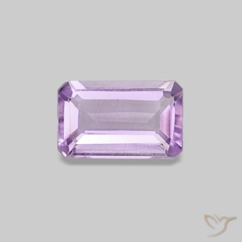 9,17 ctw natürlicher Hellrosa Violett Amethyst, Smaragdschliff, VS