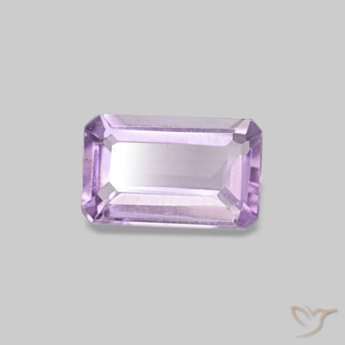 9,17 ctw natürlicher Hellrosa Violett Amethyst, Smaragdschliff, VS