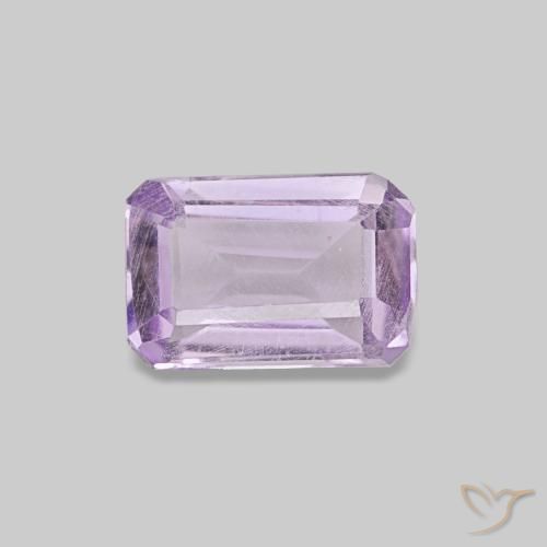 9,17 ctw natürlicher Hellrosa Violett Amethyst, Smaragdschliff, VS