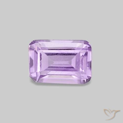 9,17 ctw natürlicher Hellrosa Violett Amethyst, Smaragdschliff, VS