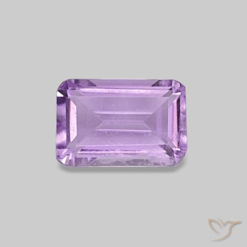 9,17 ctw natürlicher Mittelrosa Violett Amethyst, Smaragdschliff, VS