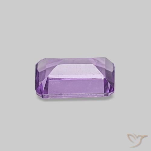 9,17 ctw natürlicher Mittelrosa Violett Amethyst, Smaragdschliff, VS