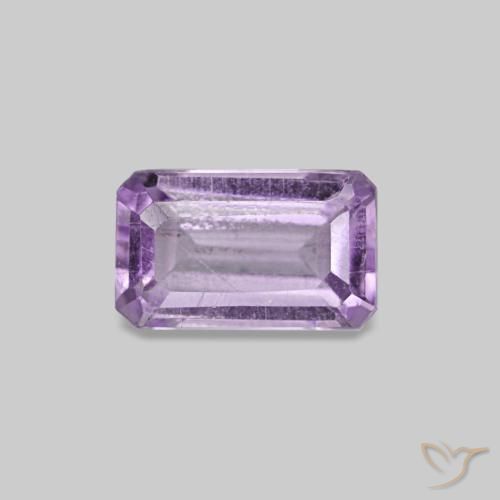 9,17 ctw natürlicher Hellrosa Violett Amethyst, Smaragdschliff, VS