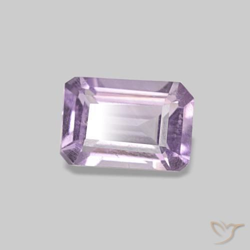 9,17 ctw natürlicher Hellrosa Violett Amethyst, Smaragdschliff, VS
