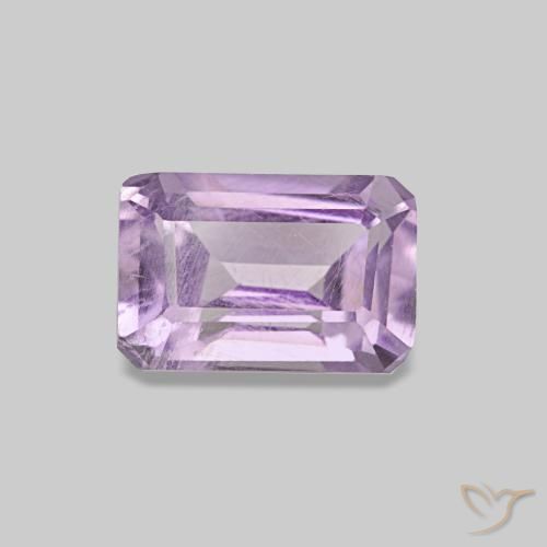 9,17 ctw natürlicher Hellrosa Violett Amethyst, Smaragdschliff, VS