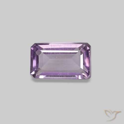 0.31ct Violetter Amethyst, Smaragdschliff, VS
