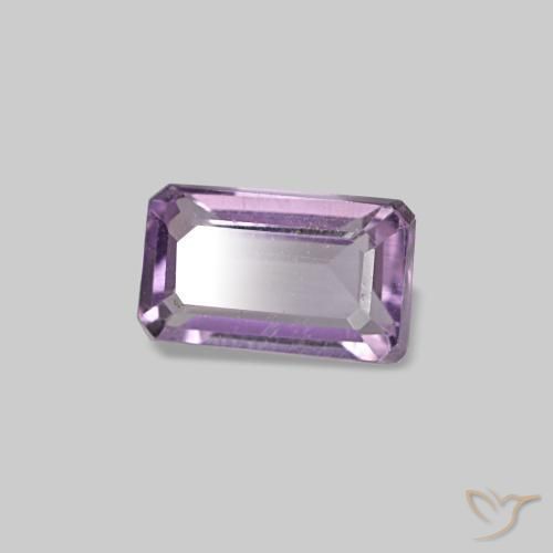 0,31 ctw natürlicher violetter Amethyst, Smaragdschliff, VS