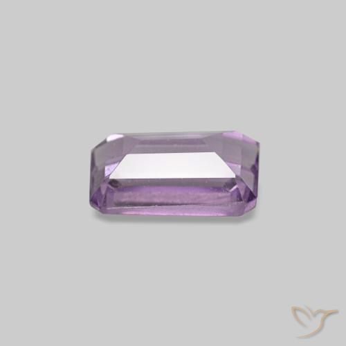 0,31 ctw natürlicher violetter Amethyst, Smaragdschliff, VS