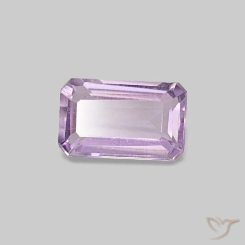 0,28 ctw natürlicher violetter Amethyst, Smaragdschliff, VS