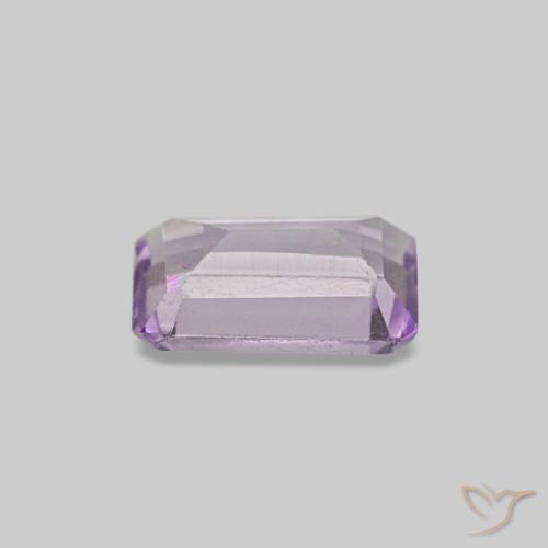 0,28 ctw natürlicher violetter Amethyst, Smaragdschliff, VS
